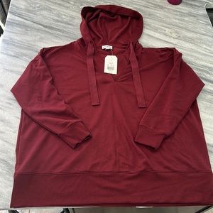 NWT Wonderly Burgundy Hoodie